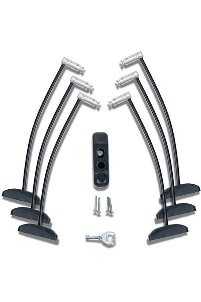 Evene Pimapen Door Lock Pimapen Window Lock Window Safety Lock Chain Lock 6 Pieces Anthracite