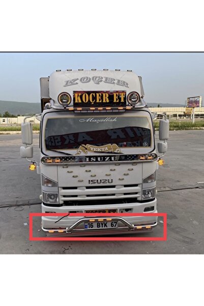 Karadeniztırmarket ISUZU LEDLİ BIYIKLI ALT KROM BORU