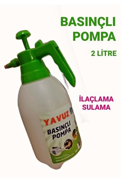 ŞEN PLASTİK Basınçlı Pompa 2litre - Yeşil Plastik Bahçe Sçiçek Sulama Ilaçlam...