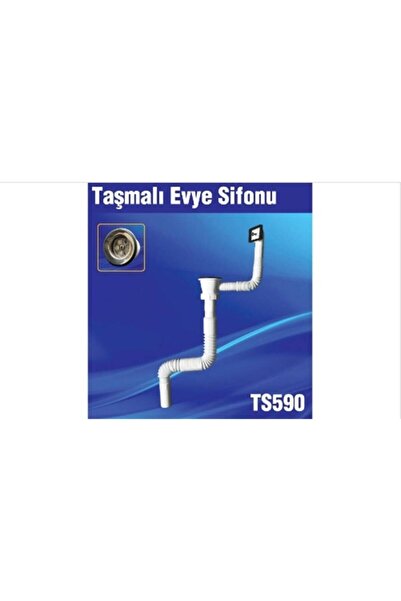 ÖZBEST Yandan Taşmalı Lavabo Sifonu