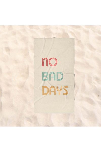 The Lucid Lab Πετσέτα παραλίας No Bad Days - Βαμβακερή