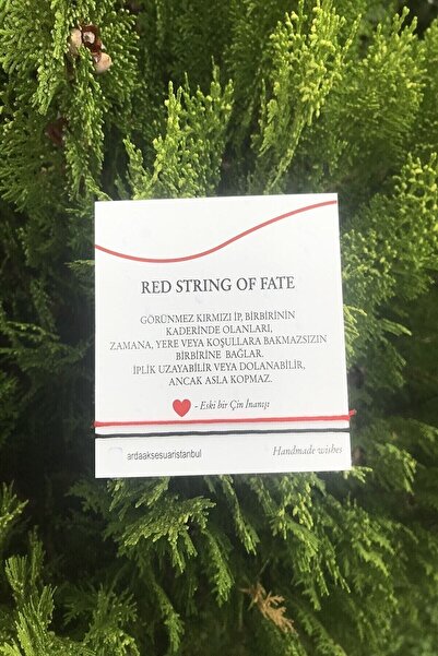 Genel Markalar Red String Kırmızı Siyah Ip Çift Bileklik Ks18111991