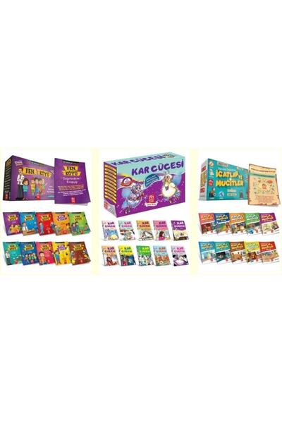 Model Yayınları Fen Köyü + Icatlar Ve Mucitler + Kar Cücesi Hikaye Seti - 3. ...