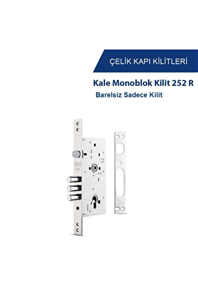Kale Kilit KALE 252 R ÇELİK KAPI ALT KİLİDİ (Boş kasa barelsiz)