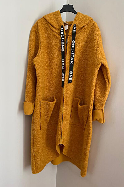 AYASOFYA OTANTIK Жіночий італійський пальто з капюшоном, блискавкою та кишенями