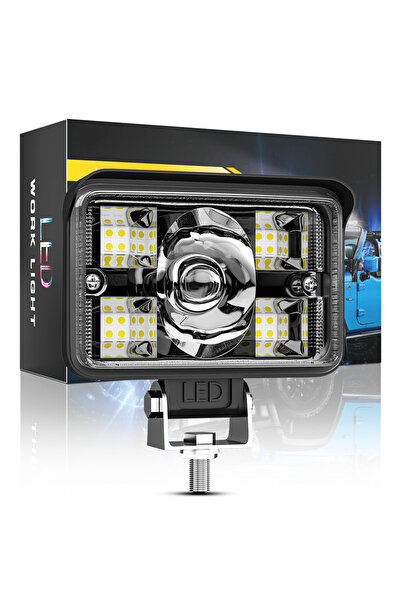 DEKOHOP Off Road Delici Spotled 3 İnç 78 Watt Çift Renk Beyaz Sarı Çalışma La...