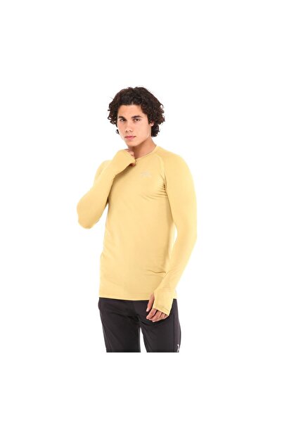 raru Αθλητικό μπλουζάκι Ignıs Beige μακρυμάνικο Tech Performance