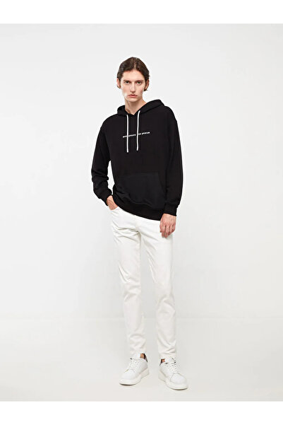 LC Waikiki LCW Casual Довгорукавний чоловічий худі з принтом