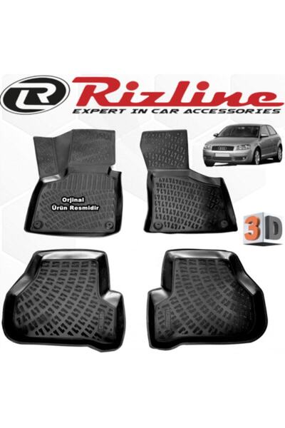 Rizline Audi A3 3d Paspas Havuzlu Hb 2003 - 2012 Arası Siyah 4 Lü Set