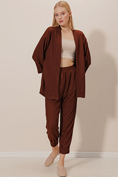 HAKKE Bürümcük Cardigan Trousers Set