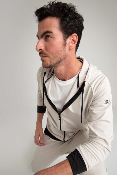 DeFacto Fit Slim Fit Skuba Diving Fabric Cardigan