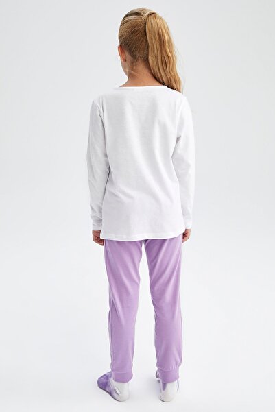 DeFacto Kız Çocuk Baskılı Uzun Kollu Pijama Takım