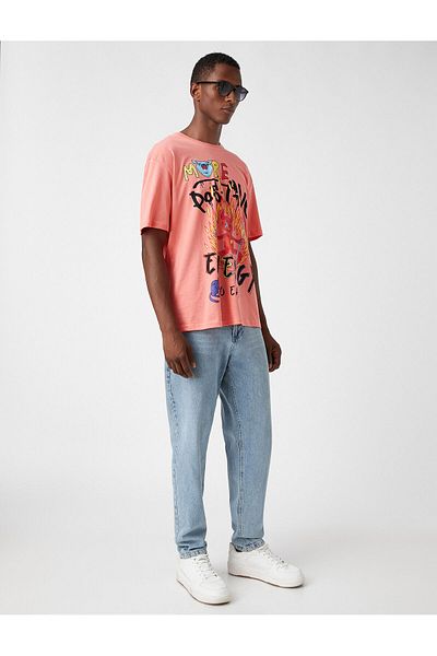 Koton Oversize Printed T-Shirt
