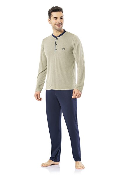 ERDEM İÇ GİYİM 2022yy-42 Yeşil Erdem Erkek Yazlık Pijama Takımı