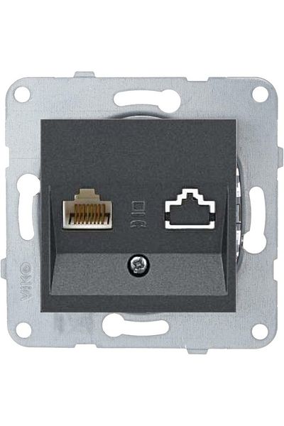 VİKO Artline Novella-Trenda Smoked Data Socket (Cat3) - Frameless
