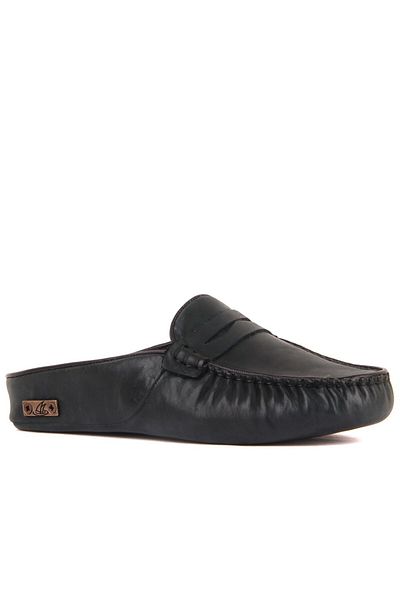 SailLakers - Emerald Green Leather Women's House Slippers