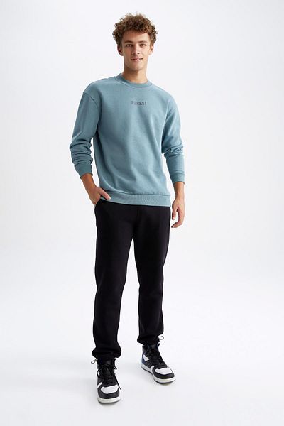 DeFacto Φούτερ με λαιμόκοψη Boxy Fit Crew