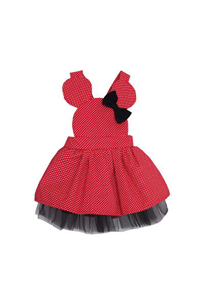 Shecco Babba Girl's Red Tutu Dress and Crown, Birthday Dress, Girl's Dress Models Age 5-10