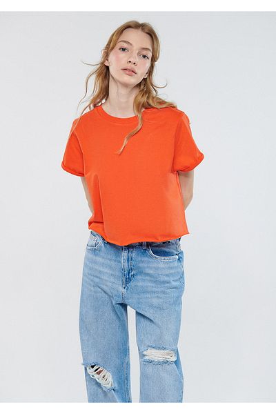 Mavi Orange Basic Crop T-Shirt Crop / Short Cut 168220-33272
