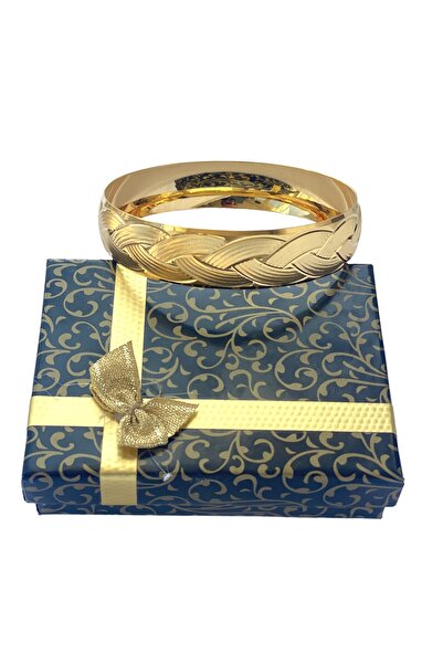 BiLi Accessories Altın Kaplama Örgü Bilezik