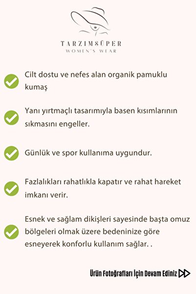 tarzımsüper Large Size Organic Cotton Side Slit Lycra Comfort Model Short Sleeve Sports And Casual T-shirt