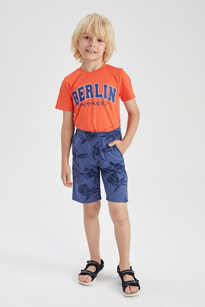 DeFacto Boy's Basic Linen Look Bermuda X3076a622hs