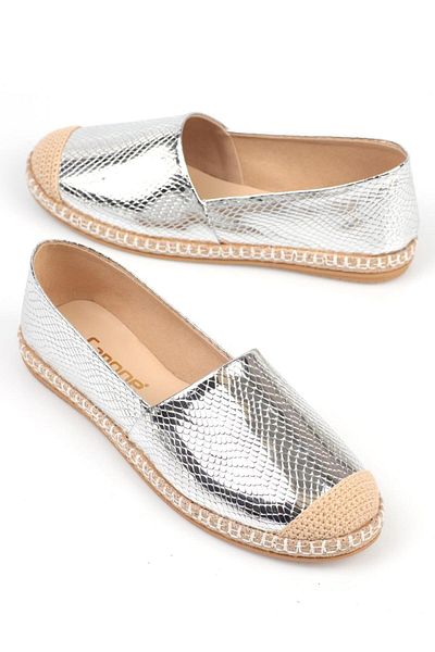 Capone Outfitters Capone Silver Damen-Espadrille