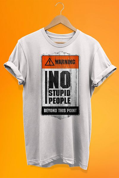 remonz No Stupid People Written 100% Cotton Oversize T-shirt Plus Size T-Shirt