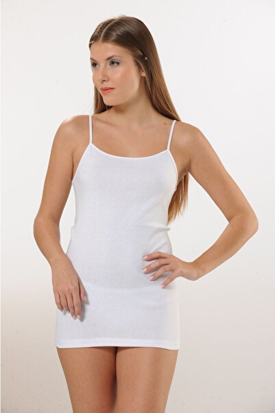 Hmd Γυναικείο λευκό εσώρουχο με λουράκι με λεπτό σχοινί 100% βαμβάκι & άνετη υφή