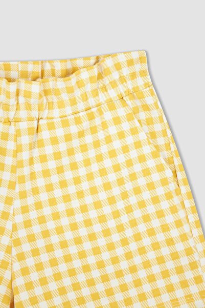 DeFacto Girl's Paperbag Gingham Shorts