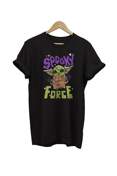 remonz Μπλουζάκι Star Wars Spooky Force με στάμπα 100% βαμβακερό μπλουζάκι μεγάλου μεγέθους