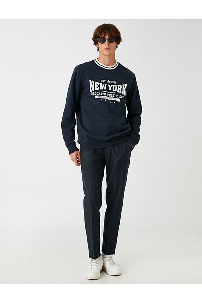 Koton Základní plisované kalhoty Skinny Leg