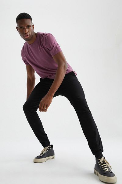 DeFacto Παντελόνι Chino από ύφασμα Jogger Standard Fit