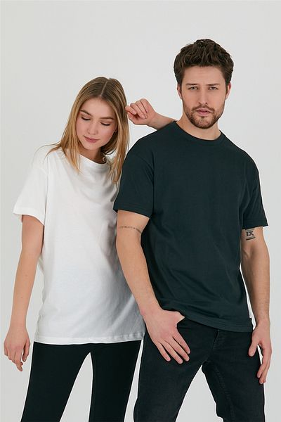 Tarz Cool Μαύρο Unisex Relaxed Fit Tshirt-unovrtstr02s