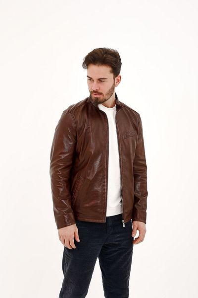 Tamer Tanca Men's Leather Leather Coat Leather Coat 797 2285 Erk Leather Jacket Sk22/23