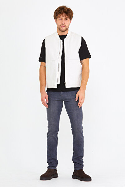BOSHETTI Erkek Black Edition Gri Slim Fit Jean