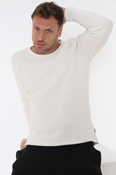 Matte Copenhagen Crew Neck Stitching Detailed Organic Cotton Ecrutik Sweater
