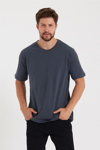 Tarz Cool Ανδρικό T-shirt με λαιμόκοψη V-Neck Slim Fit-vyktsr31s
