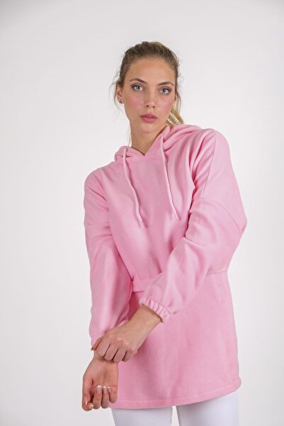 CHUBA Γυναικεία κουκούλα με ροζ κουκούλα Oversize Outdoor Retro Fleece Hoodie 22wk299