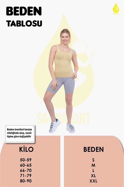 SAUNA SUIT Women's Corset Athlete Firming Tightening 2 Size Slimming Premium Skin Color Athlete Mira Life Store