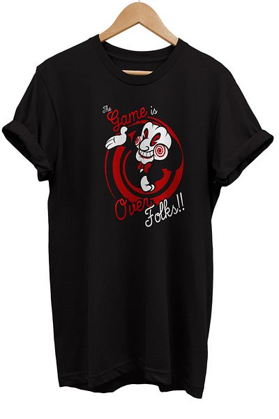 remonz Αλυσοπρίονο The Saw Printed 100% Cotton Oversize T-shirt Μεγάλο μέγεθος T-shirt