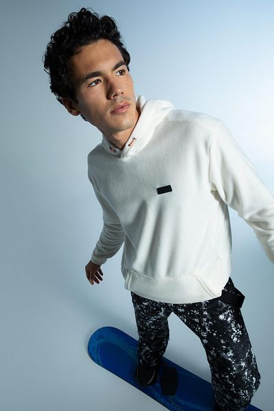 DeFacto Fit Standard Fit Hooded Fleece Sweatshirt
