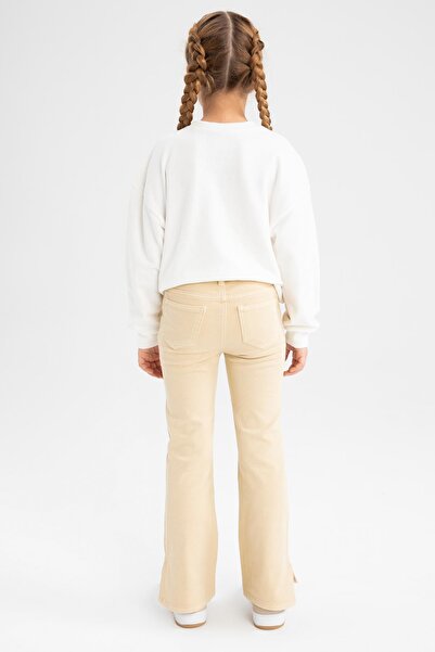 DeFacto Girl's Flared Leg School Trousers