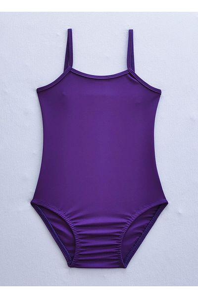 LULLY KİDS Lully Kids Girl's Purple Rope Strap Swimsuit