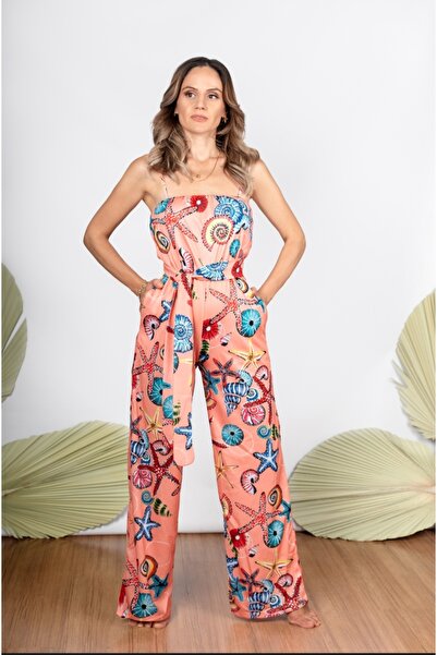 Garamak Kadın Salopet Yavruağzı