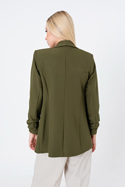 Lafaba Women's Khaki Blazer Jacket