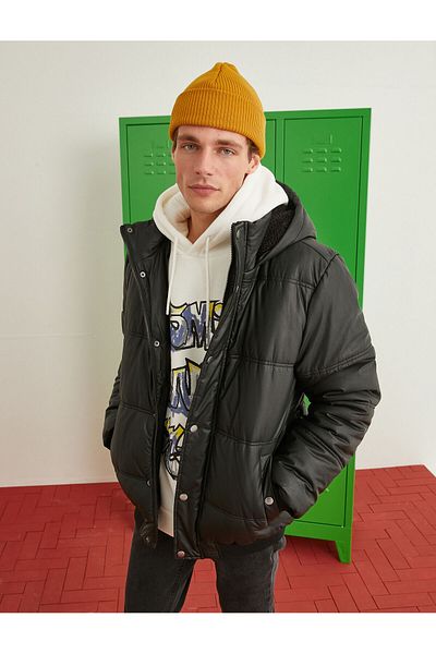 Koton Hooded Puffer Jacket Waterproof