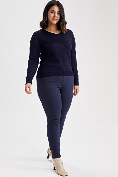 DeFacto Regular Fit V-Neck Sweater