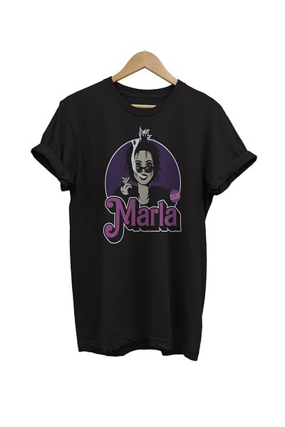 remonz Tricou supradimensionat din bumbac 100% cu imprimeu Fight Club Marla Tricou cu dimensiuni mari