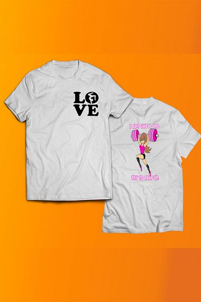 remonz Μπλουζάκι Love Lift με στάμπα 100% βαμβακερό Oversize Μπλουζάκι μεγάλου μεγέθους